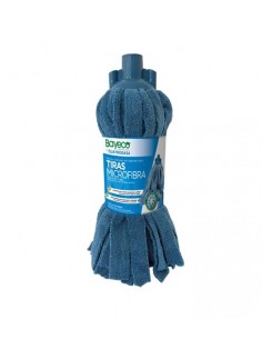 FREGONA MICROFIBRA TIRAS AZUL BAYECO
