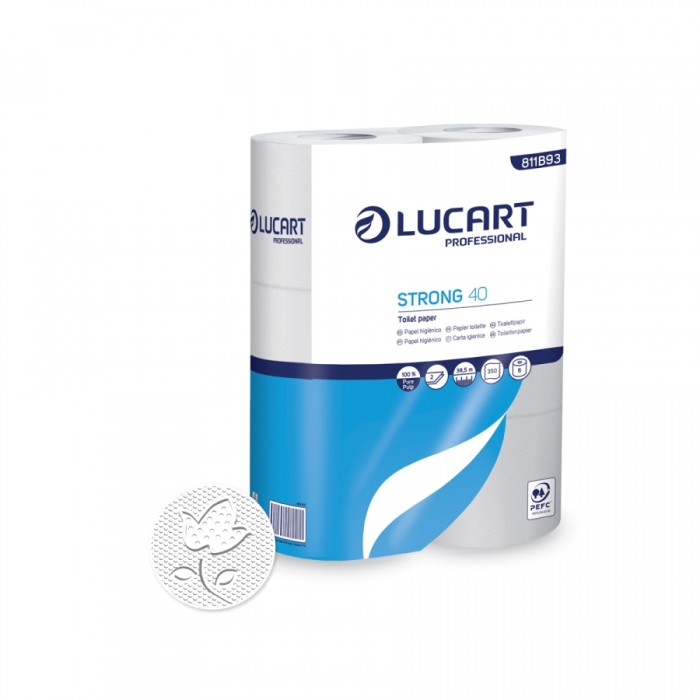 HIGIÉNICO DOMÉSTICO LUCART STRONG 40 (paquete 6 rollos)