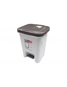 PAPELERA PEDAL PLASTICO 12L