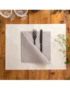 SERVILLETA 40x40 CHOCOLATE AIRLAID DRY COTTON (700 uds)