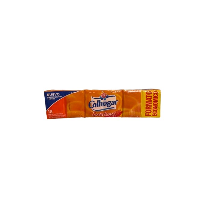 PAÑUELOS COLHOGAR SUAVISIMO COMPACT (18 paq x 10 uds)