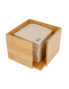 SERVILLETERO NATURAL BAMBU 13,5x13,5 cm