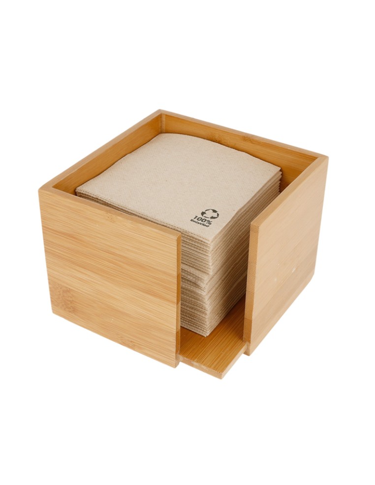 SERVILLETERO NATURAL BAMBU 13,5x13,5 cm