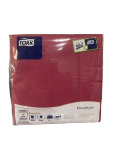 SERVILLETA 38x39 BURDEOS TORK (paquete de 50 servilletas)