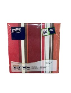 SERVILLETA 40x40 cm ROJA TORK (paquete de 50 servilletas)