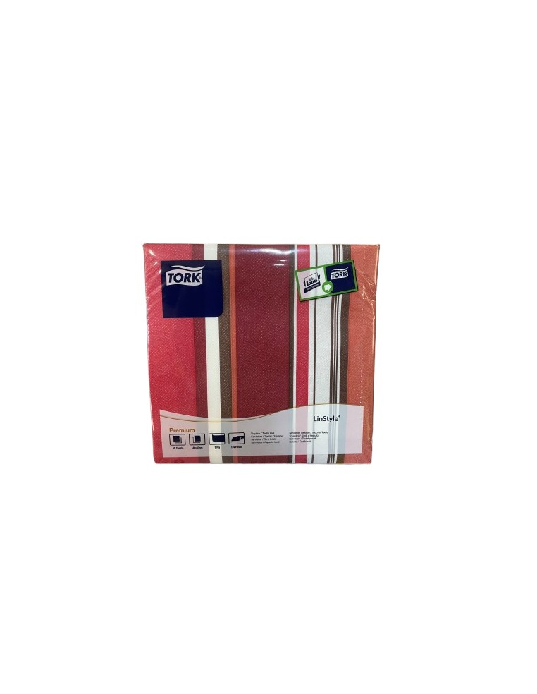 SERVILLETA 40x40 cm ROJA TORK (paquete de 50 servilletas)