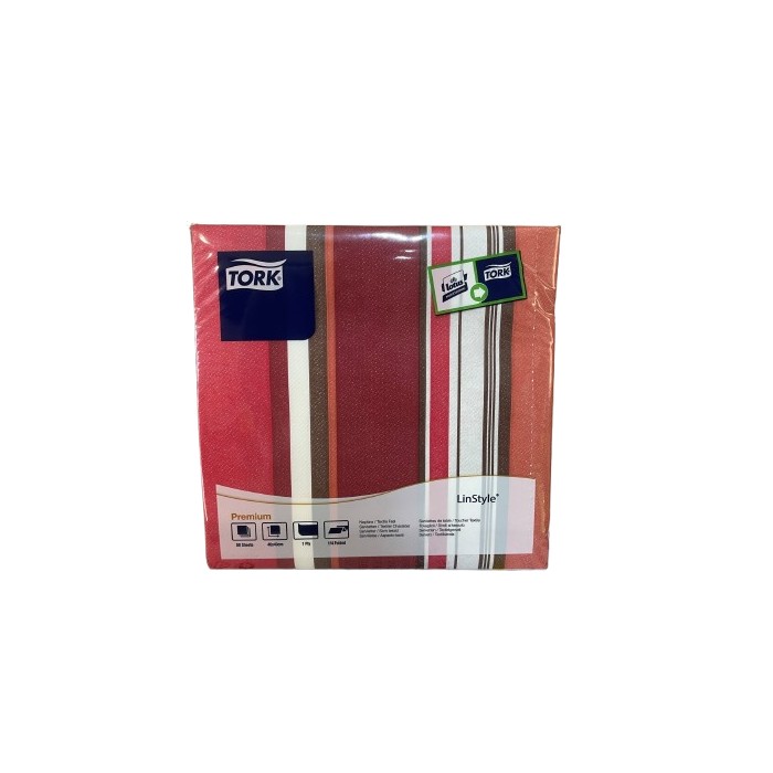 SERVILLETA 40x40 cm ROJA TORK (paquete de 50 servilletas)