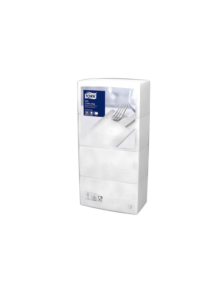 SERVILLETA 39x39 CUBIERTOS TORK BON APPETIT 3 Capas (6 paquetes de 200 servilletas)
