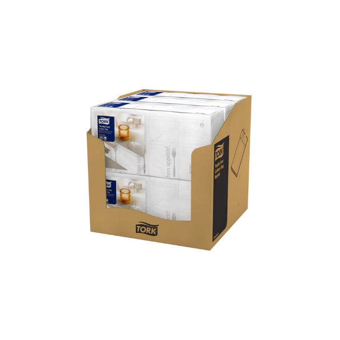 SERVILLETA 39x39 CUBIERTOS TORK BON APPETIT 3 Capas (6 paquetes de 200 servilletas)