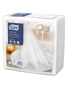 SERVILLETA 39x39 LINSTYLE TORK BLANCA (12 paquetes x 50 unidades)
