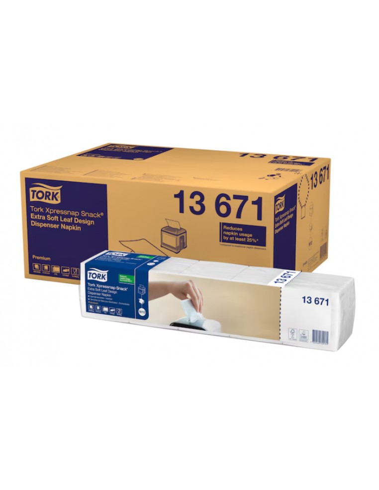 SERVILLETA N10 TORK XpressNap DISEÑO HOJAS (8 paq x 500)