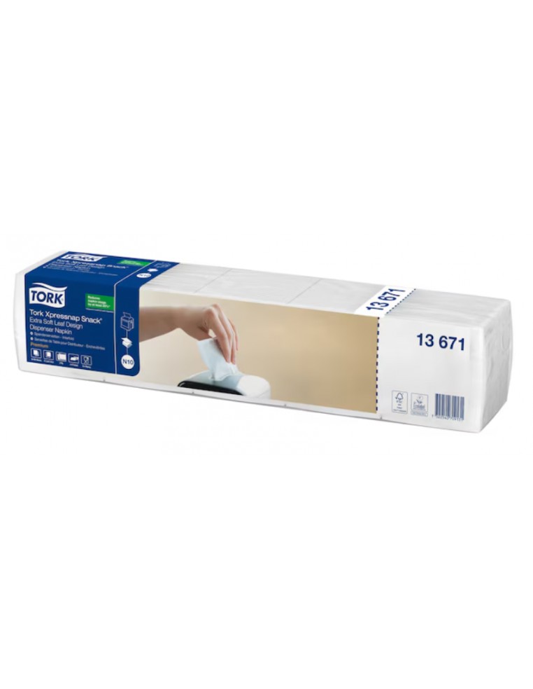SERVILLETA N10 TORK XpressNap DISEÑO HOJAS (8 paq x 500)