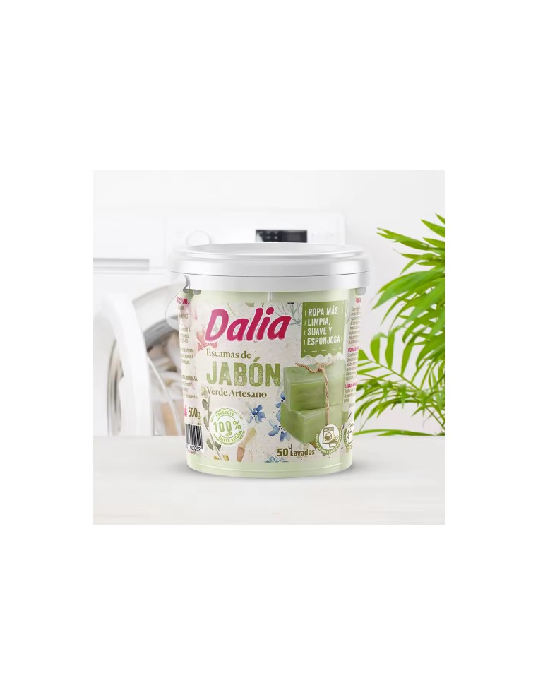 JABON ESCAMA VERDE DALIA 500 gramos