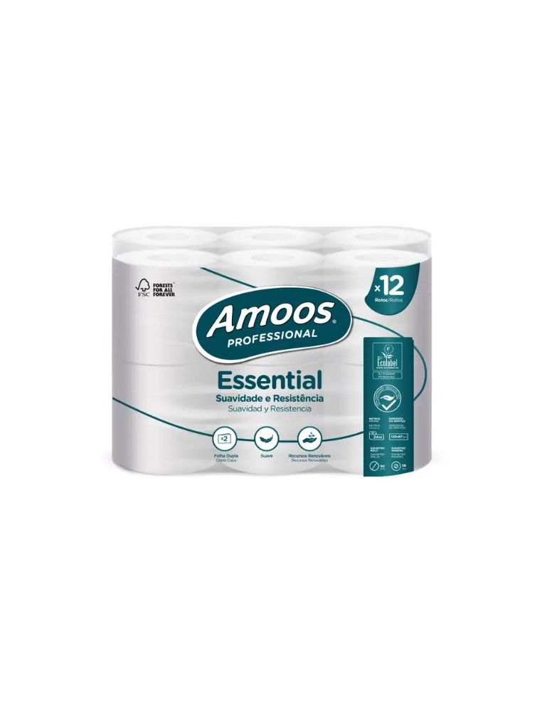 HIGIÉNICO DOMÉSTICO 200 servicios AMOOS (12 rollos)