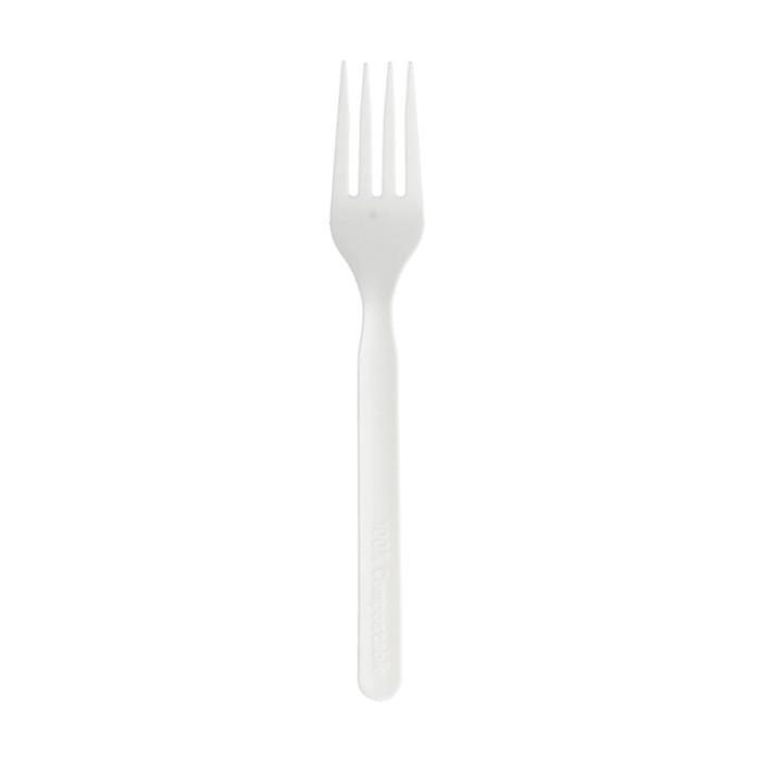 CUBIERTO TENEDOR 17 CM BLANCO CPLA (1000 UNID)