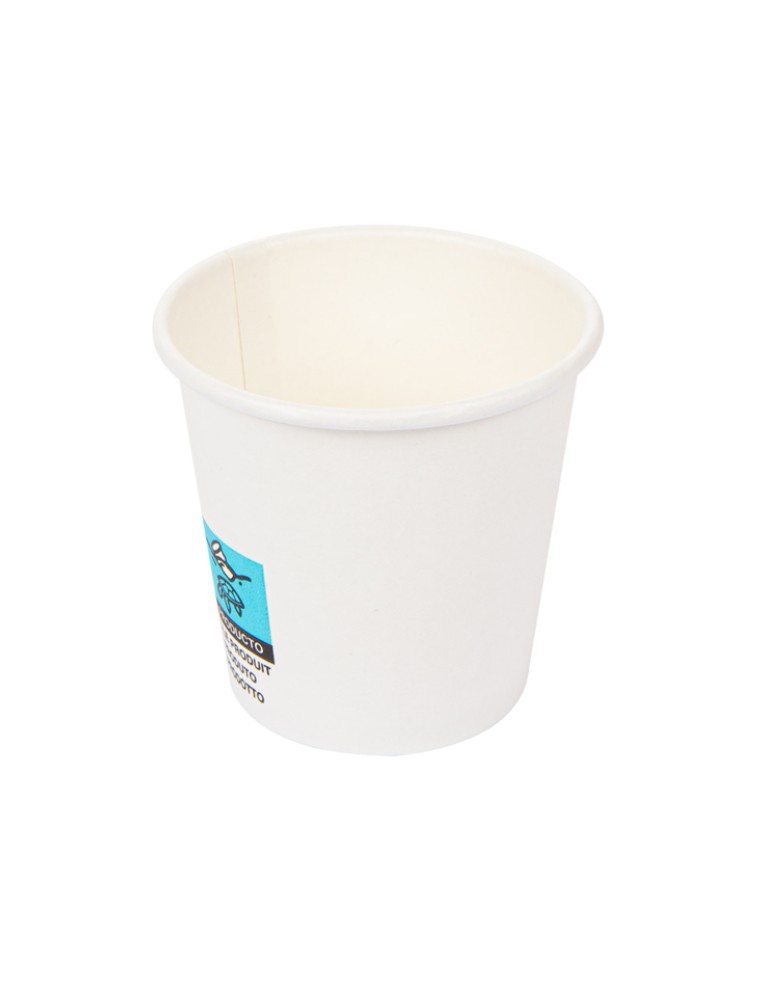 VASO BEBIDAS CALIENTES 70 ML BLANCO CARTONCILLO (1000 UNID)
