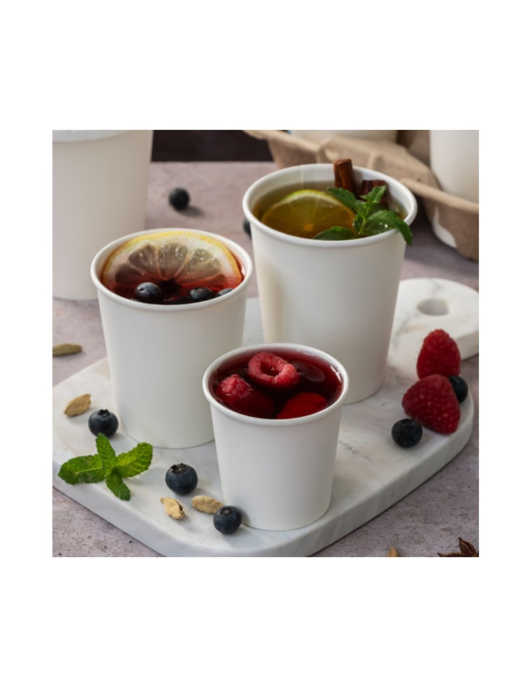 VASO BEBIDAS CALIENTES 70 ML BLANCO CARTONCILLO (1000 UNID)