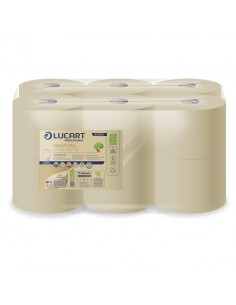 HIGIÉNICO EXTRACCIÓN CENTRAL L ONE ECONATURAL LUCART (12 rollos)