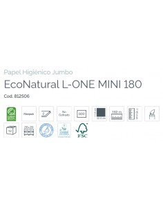 HIGIÉNICO EXTRACCIÓN CENTRAL L ONE ECONATURAL LUCART (12 rollos) 2