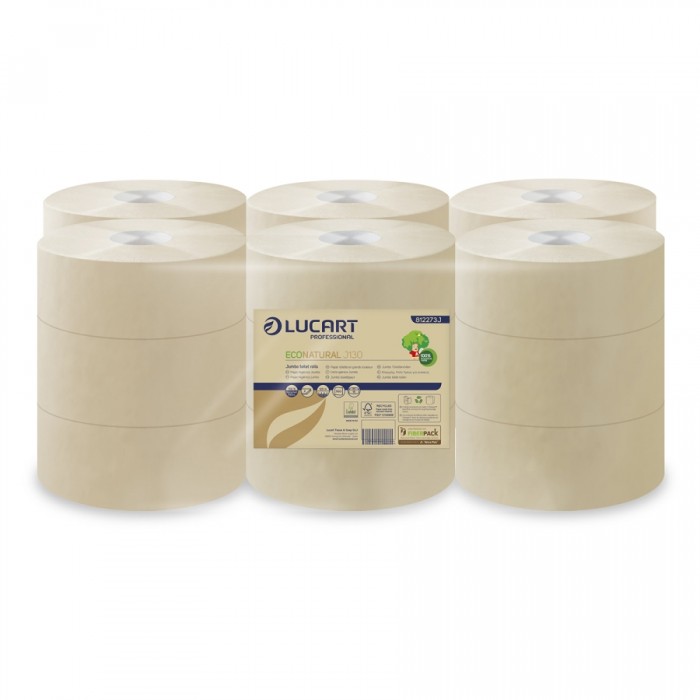 HIGIÉNICO INDUSTRIAL J130 ECONATURAL 500 SERV LUCART (18 rollos)