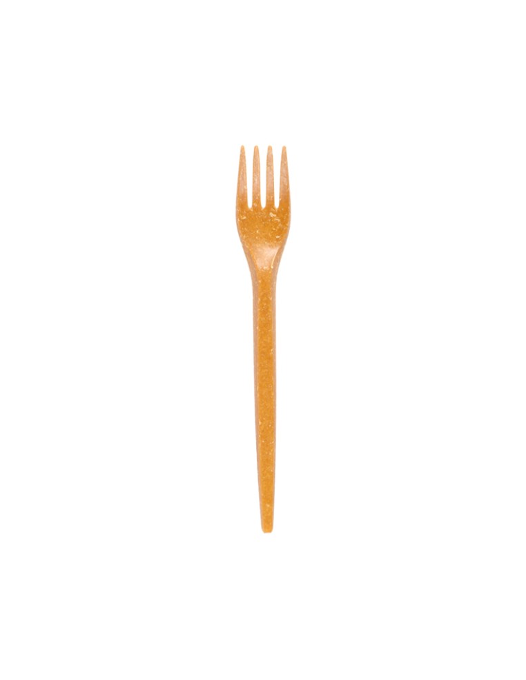 CUBIERTO TENEDOR 17 CM NATURAL FIBRA DE MADERA (80 UNID.)
