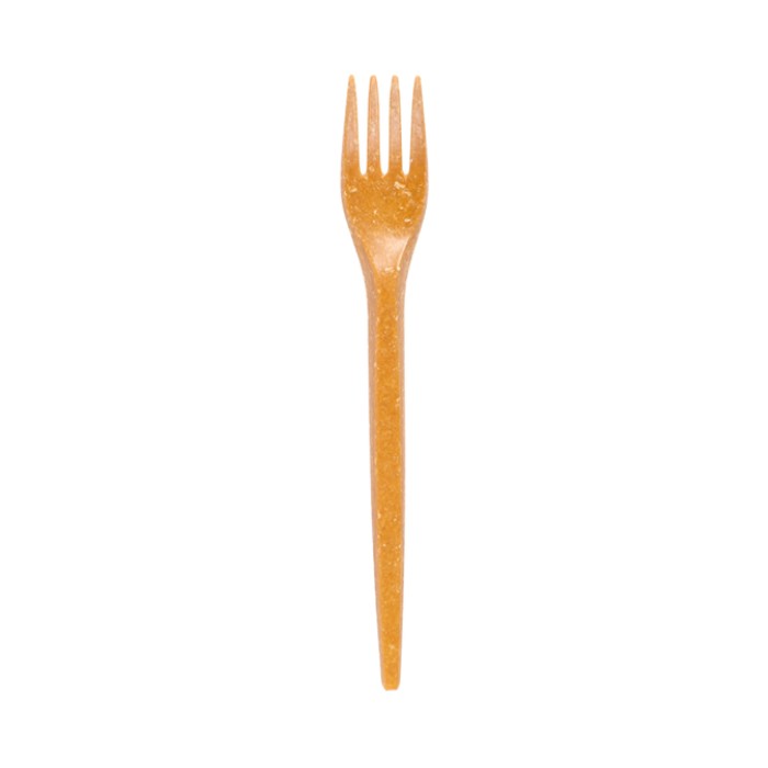 CUBIERTO TENEDOR 17 CM NATURAL FIBRA DE MADERA (80 UNID.)