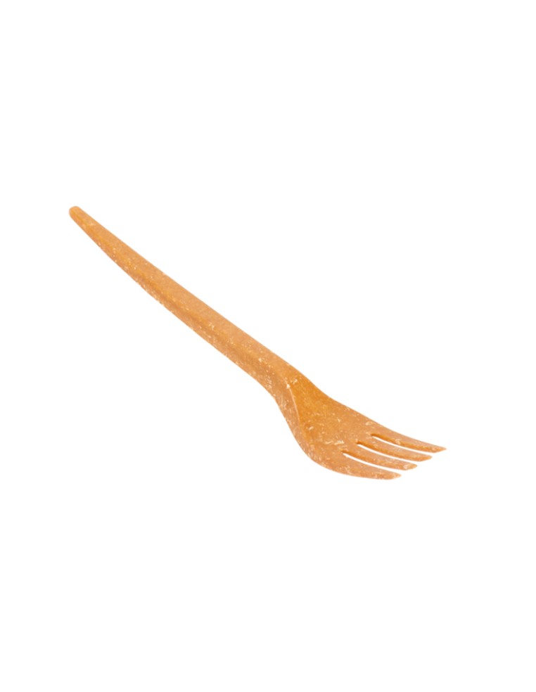 CUBIERTO TENEDOR 17 CM NATURAL FIBRA DE MADERA (80 UNID.)