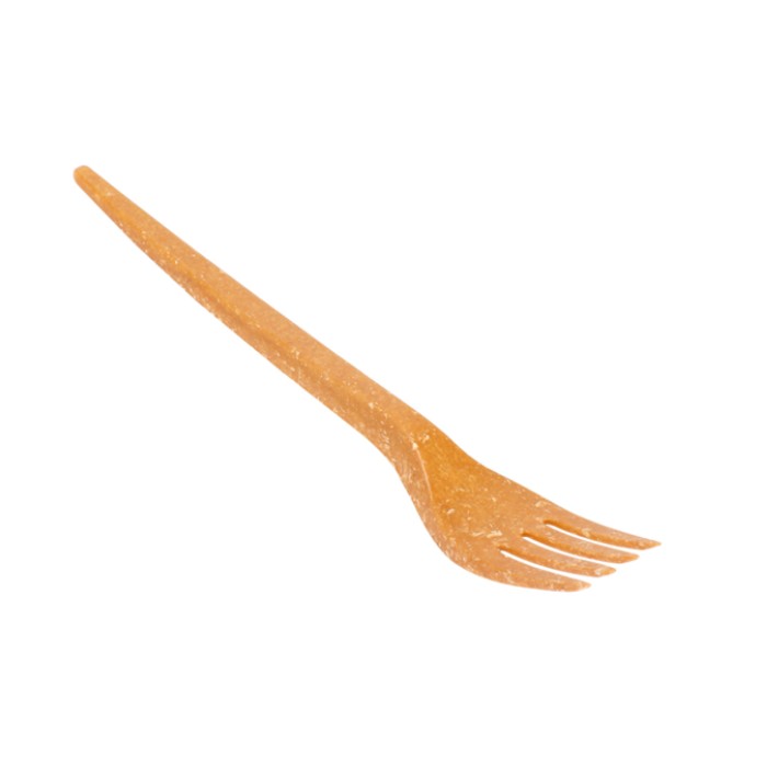 CUBIERTO TENEDOR 17 CM NATURAL FIBRA DE MADERA (80 UNID.)