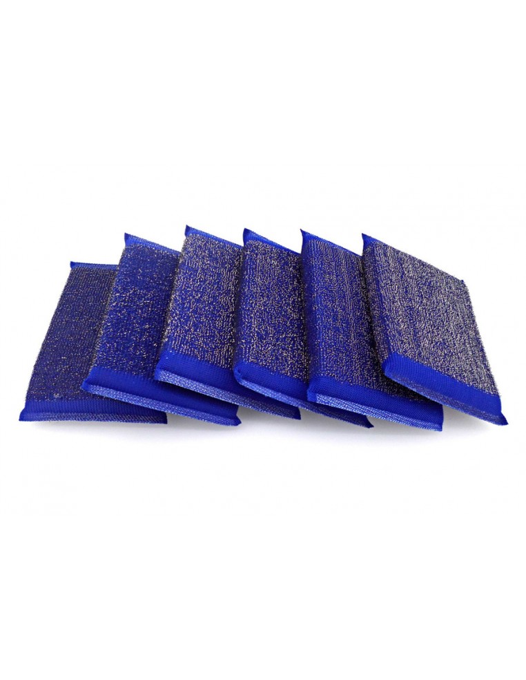 ESTROPAJO ESPONJA-ACERO AZUL INOX (6...