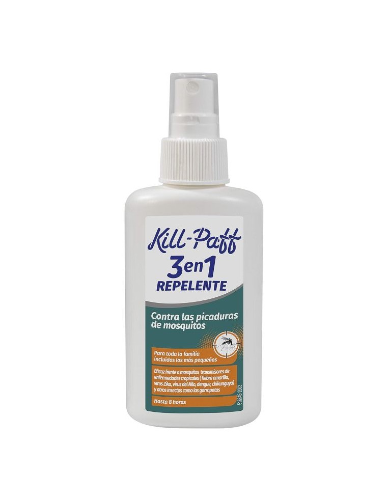 REPELENTE DE MOSQUITOS 3 en 1 KILL-PAFF (100 ml)