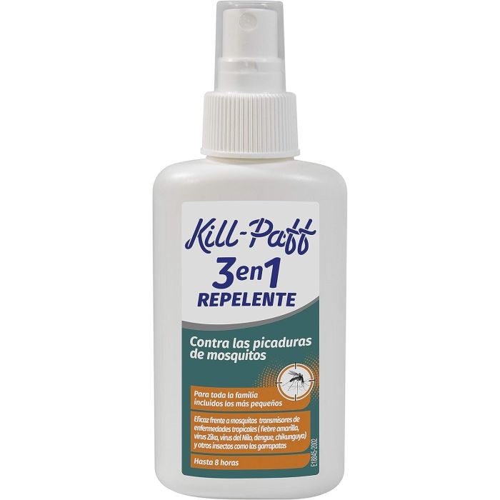 REPELENTE DE MOSQUITOS 3 en 1 KILL-PAFF (100 ml)