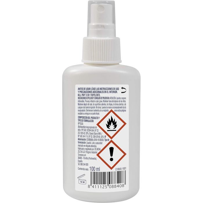 REPELENTE DE MOSQUITOS 3 en 1 KILL-PAFF (100 ml)