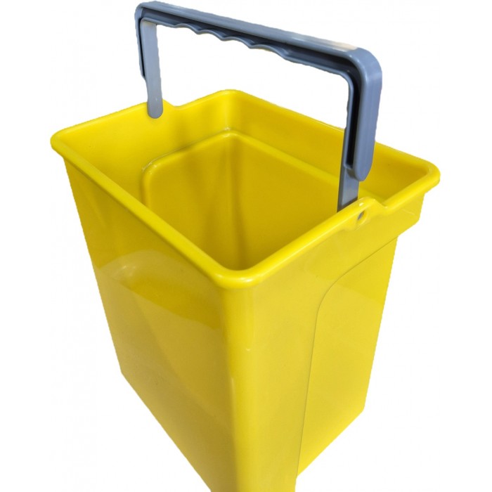 cubito 4 litros para carros de limpieza, disponible en diferentes colores,