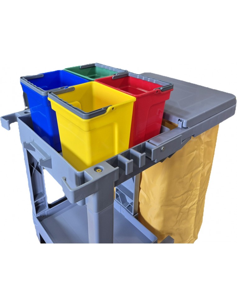 cubito 4 litros para carros de limpieza, disponible en diferentes colores,