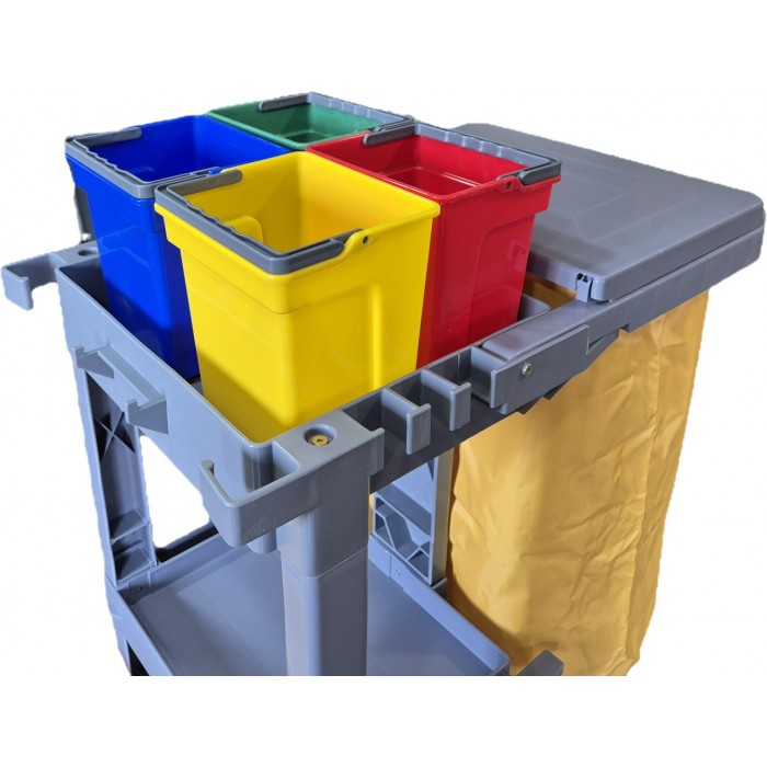 cubito 4 litros para carros de limpieza, disponible en diferentes colores,