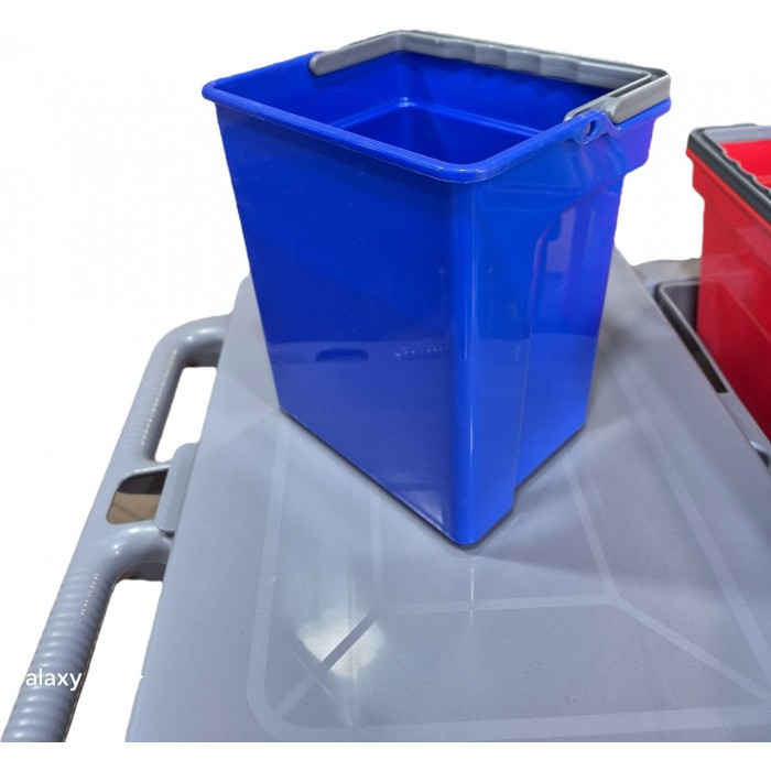 cubito 4 litros para carros de limpieza, disponible en diferentes colores,