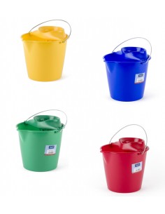 CUBO FREGONA CON ESCURRIDOR AMARILLO 13 L 2