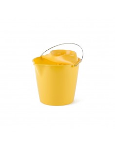 CUBO FREGONA CON ESCURRIDOR AMARILLO 13 L