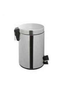 PAPELERA PEDAL INOX 5L