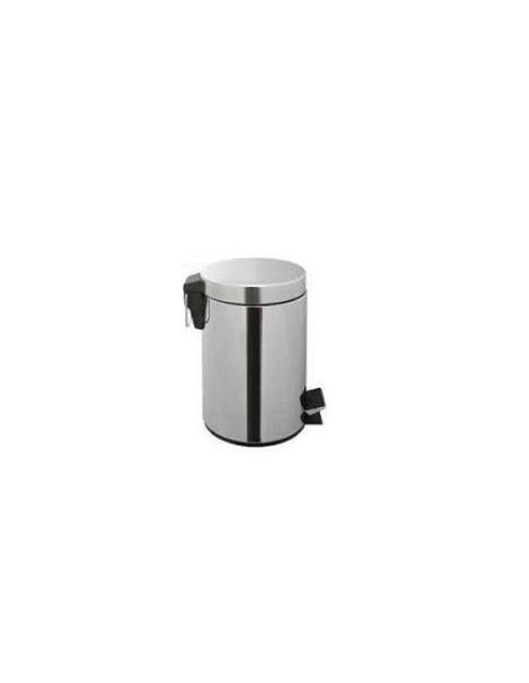 PAPELERA PEDAL INOX 5L