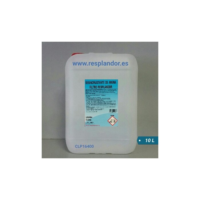 DESINCRUSTANTE ARENAS FILTRO PISCINAS RESPLANDOR 10L