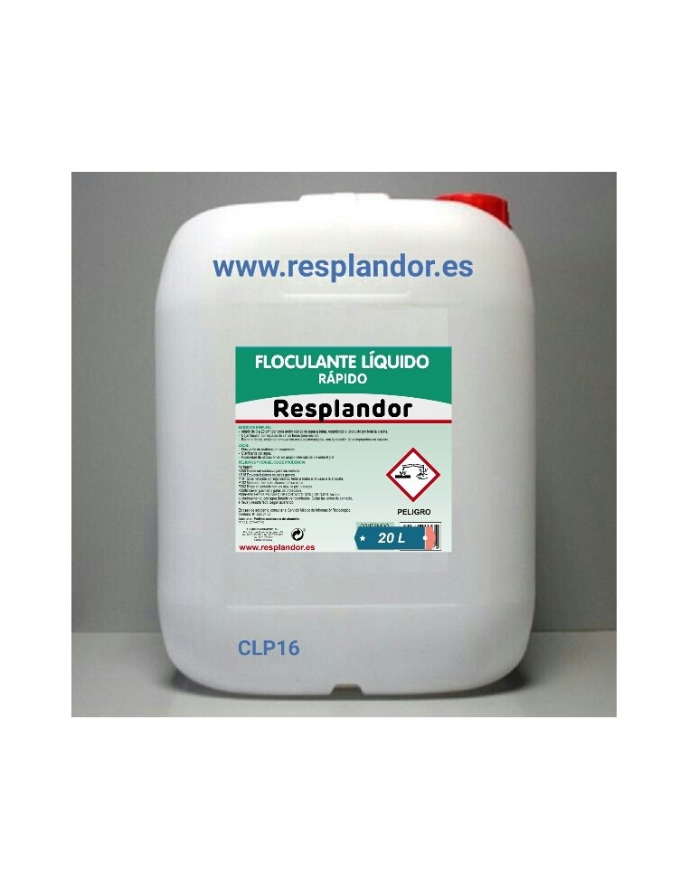 FLOCULANTE LIQUIDO RAPIDO RESPLANDOR 25 kg.