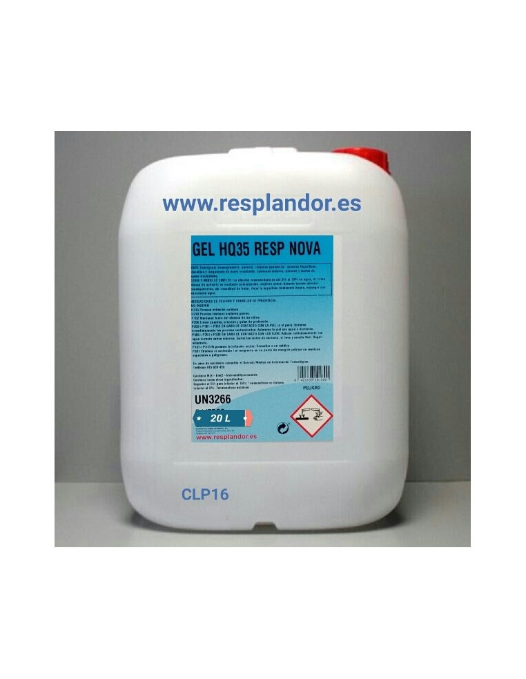 GEL HQ-35 RESP-NOVA 20L DETERGENTE