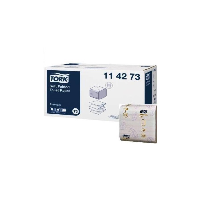 Papel Higiénico Suave Plegado T3 Tork (30 paq x 252)