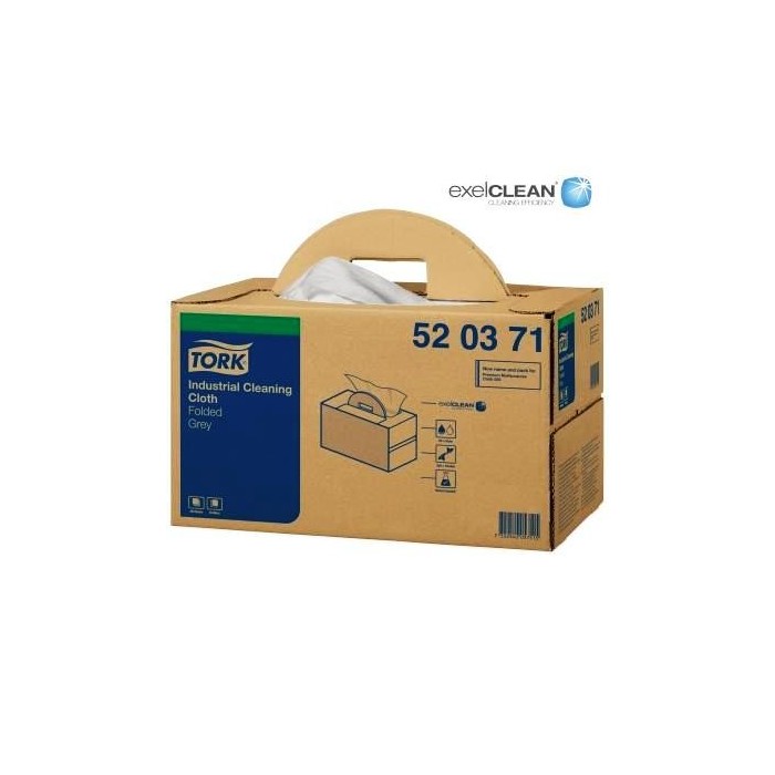 PAÑO 520 LIMPIEZA INDUSTRIAL Gris Handy Box  W7 TORK 280 unidades