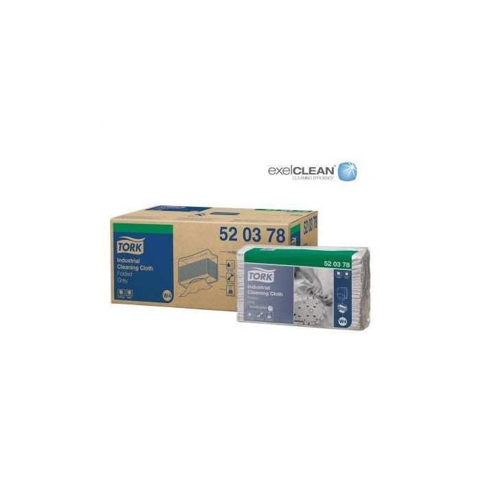 PAÑO 520 LIMPIEZA INDUSTRIAL MULTIUSOS GRIS W4 TORK (paquete 140 paños)