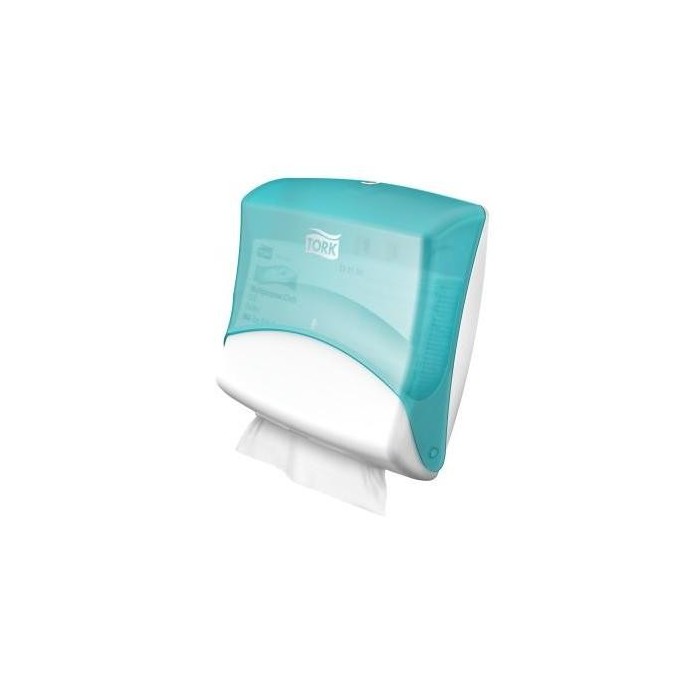 DISPENSADOR W4 PAÑOS PLEGADOS TURQUESA